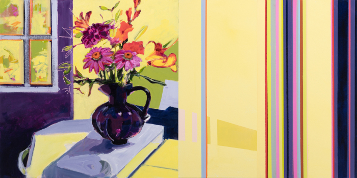 Flowers on the Kiln These are two separate canvases