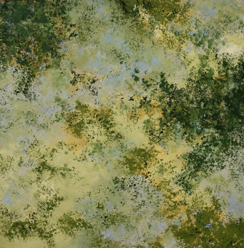 Oil and Cold Wax on cradled panel 40”x40”